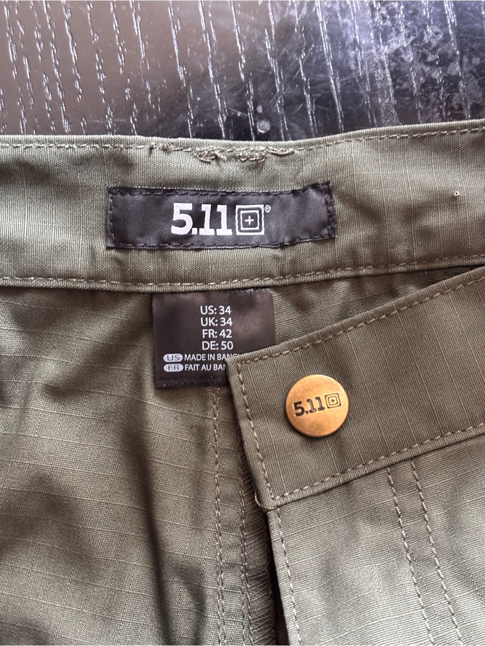 5.11 Tactical Olive Green Men's Cargo Shorts with D-Ring NWOT - Picture 2 of 8